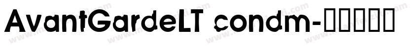 AvantGardeLT condm字体转换